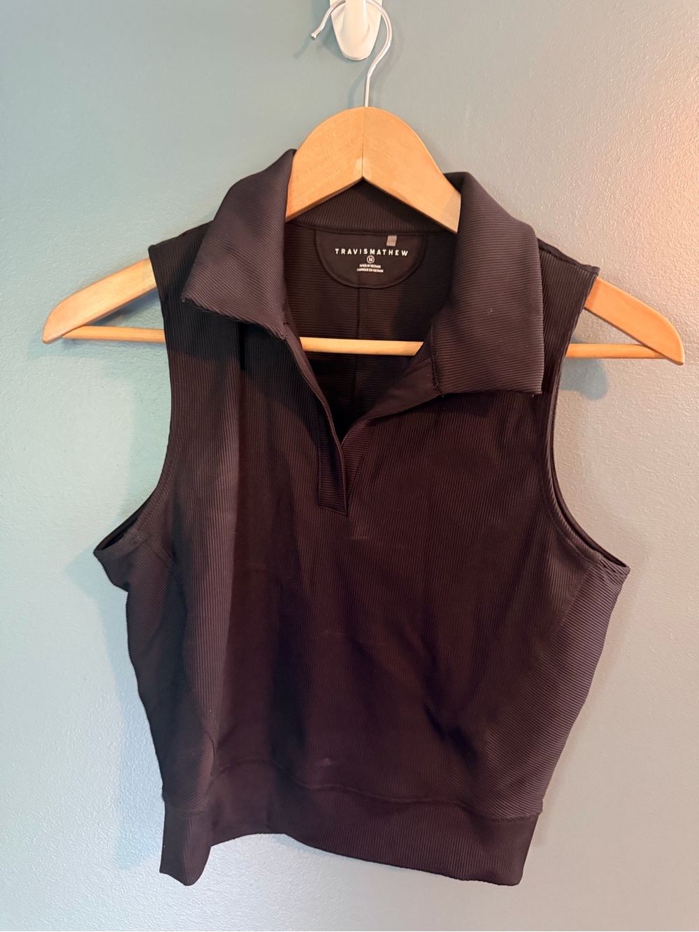 Travis Mathew Medium Women's Navy Sleeveless Polo Golf Tennis Athletic Tank